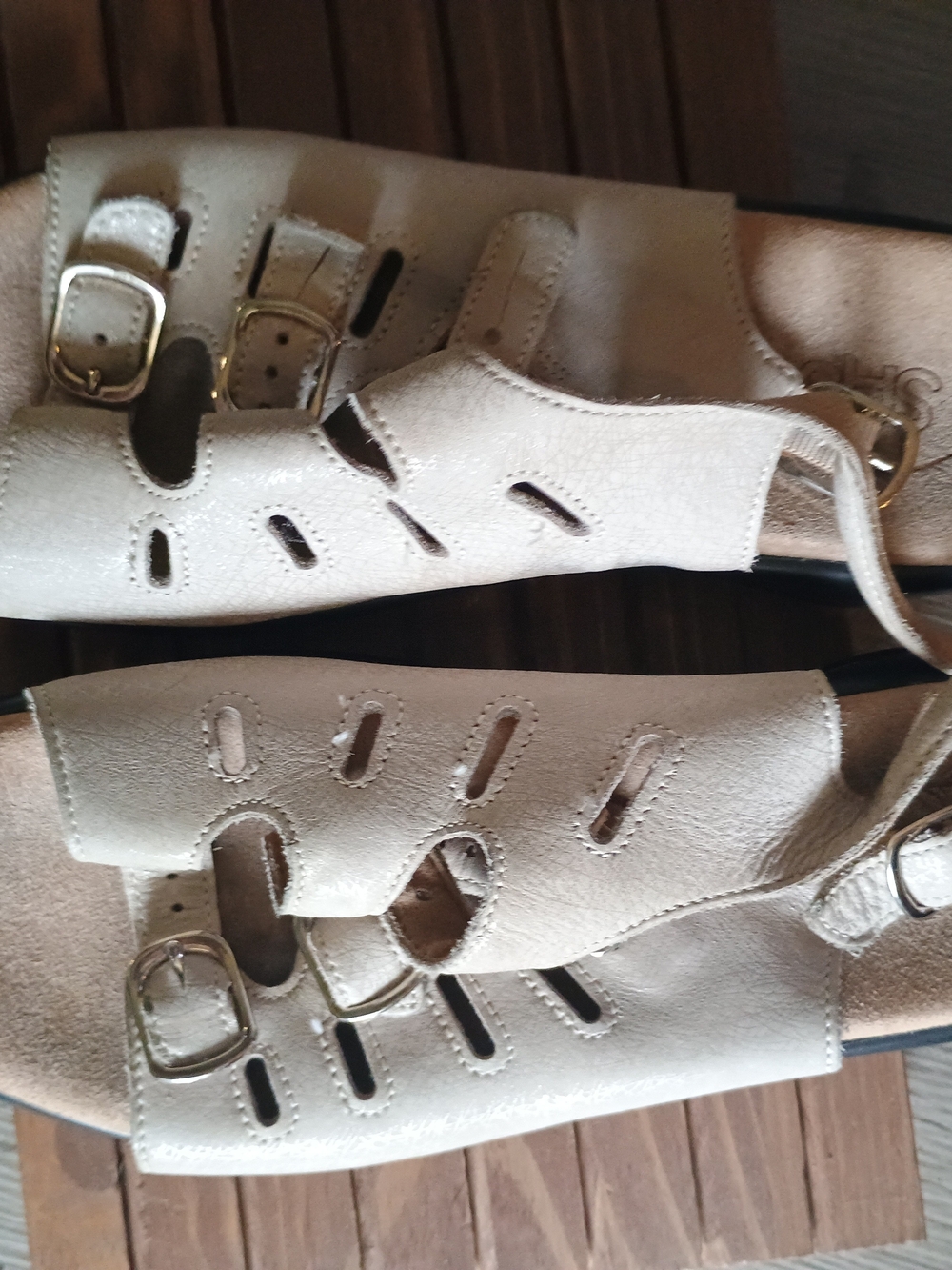 SAS Tripad Comfort Sandals Women’s 9 M Bone Cream Leather Adjustable Buckle
